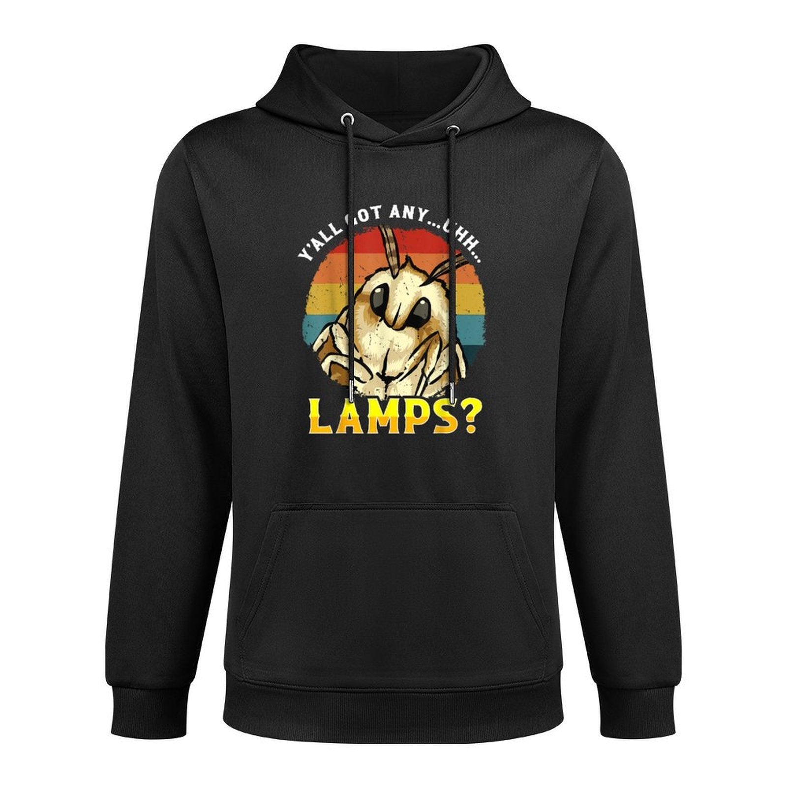 Moth Lamp Yall Got Any.. Uhh... Lamps Moth Saying Meme Shape Retention Hoodie