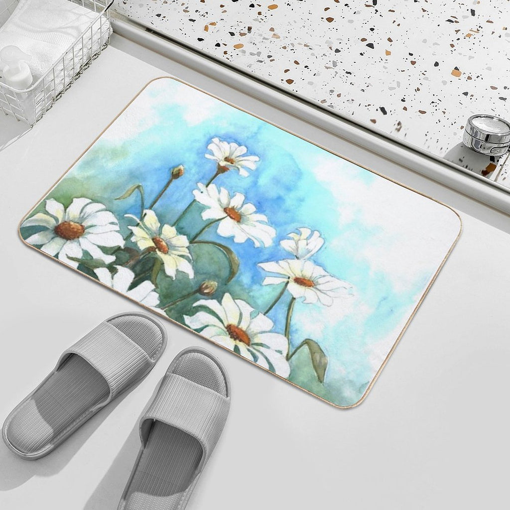Gathering Daisies  Absorbent Bath Mat