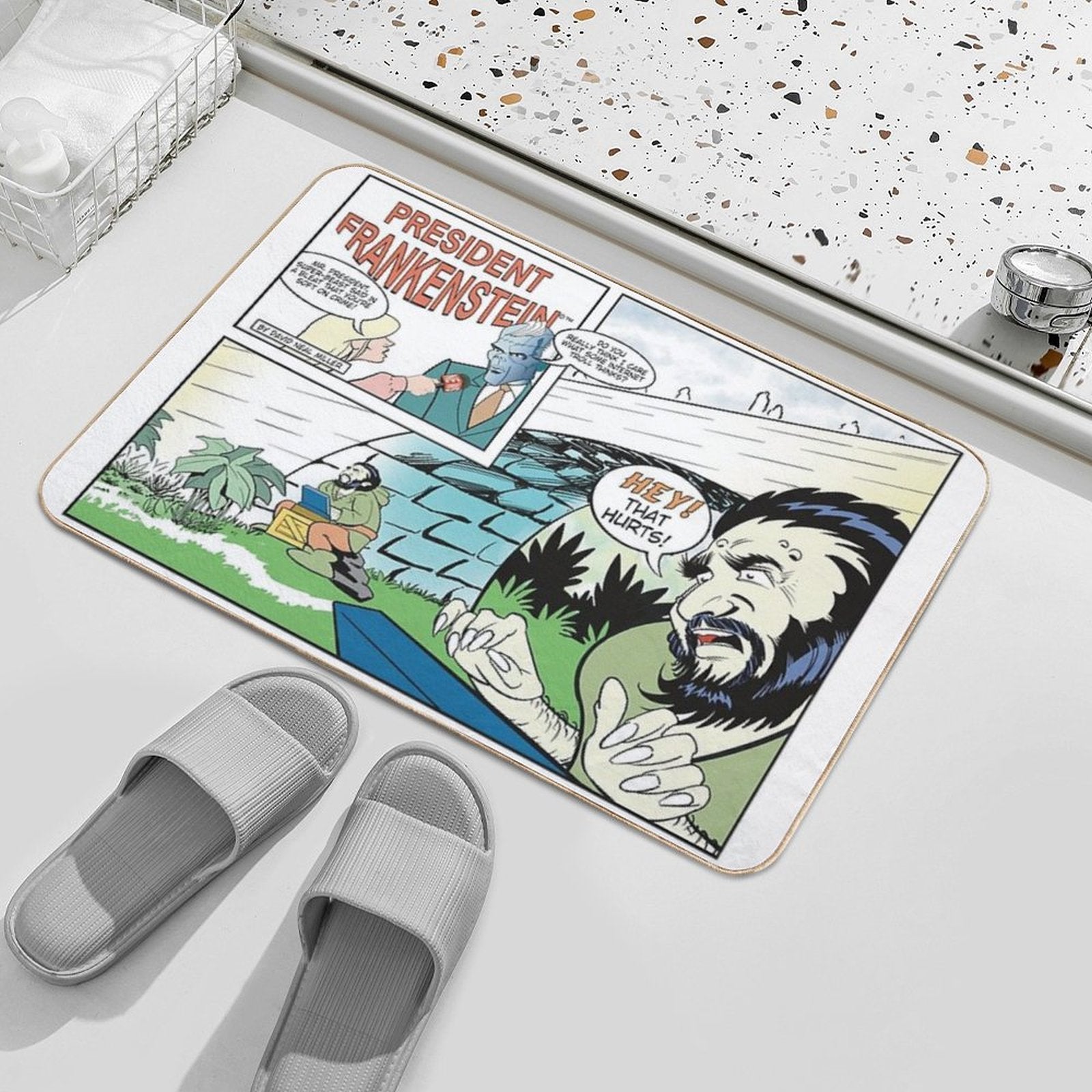 President Frankenstein - Internet Trolls  Versatile Bath Mat