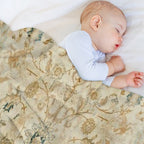 Antique Persian Tabriz  Rug Print Velvety-soft Throw Blanket