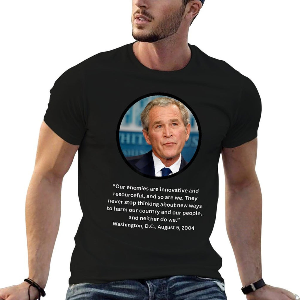 Bushisms - Funny George W. Bush Quotes  Lightweight T-Shirt
