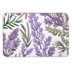 Lavender And Rosemary Watercolor  Pet-Safe Bath Mat