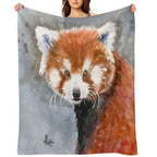 Red Panda Shrink-resistant Throw Blanket