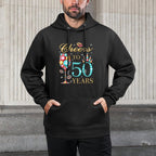 Cheers To 50 Years, 50 Years Old Women, 50 Birthday Cute Adjustable Hood Hoodie