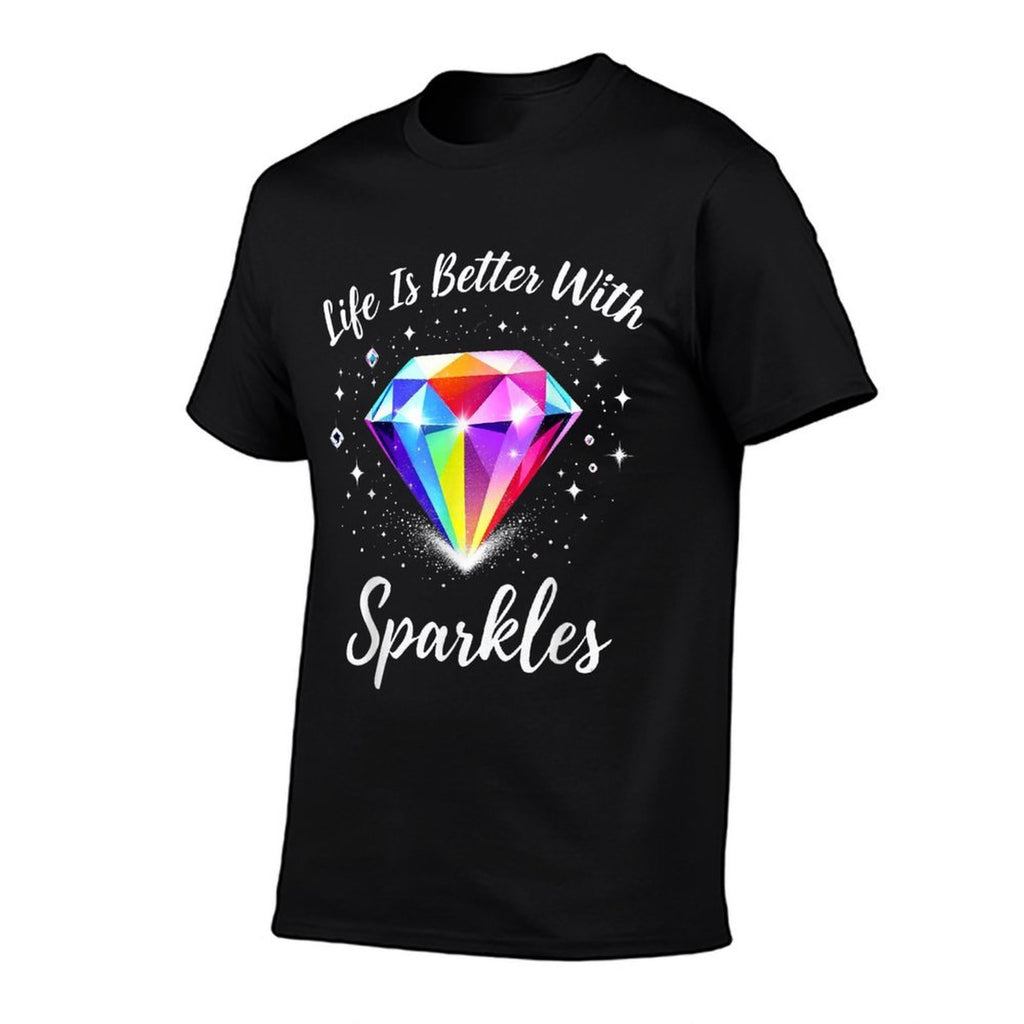 Diamond Painting Life Is Better with Sparkles  Easy-care T-Shirt