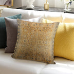 Antique Persian Tabriz Rug Print Soft High-Density Material Throw Pillow