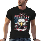 100 American Patriot USA Eagle Fight Fafo Humorous Sayings  Oversized Silhouette T-Shirt