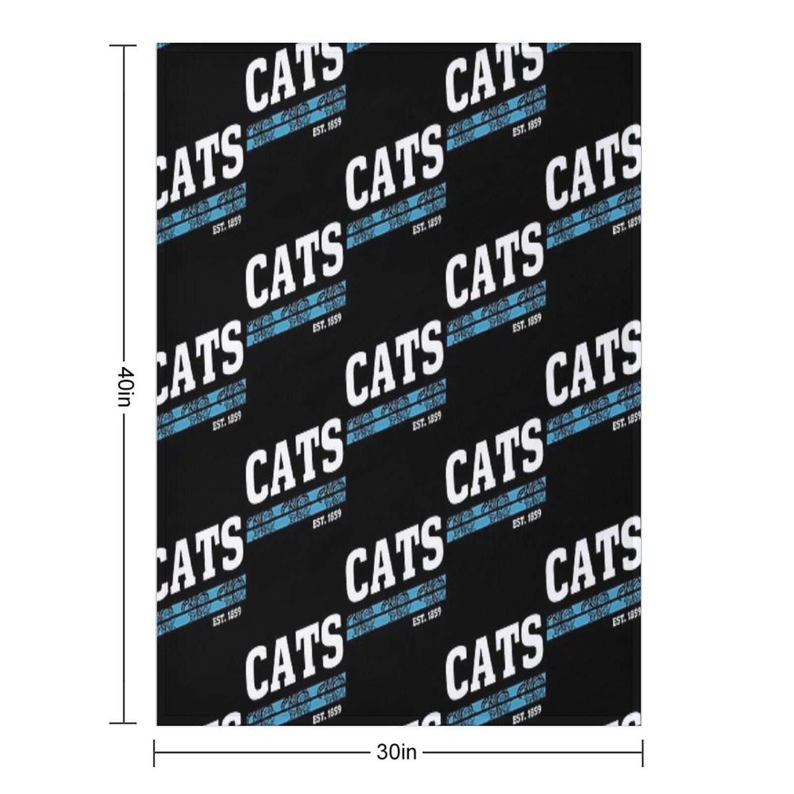 Geelong Cats 2023 Lightweight Throw Blanket