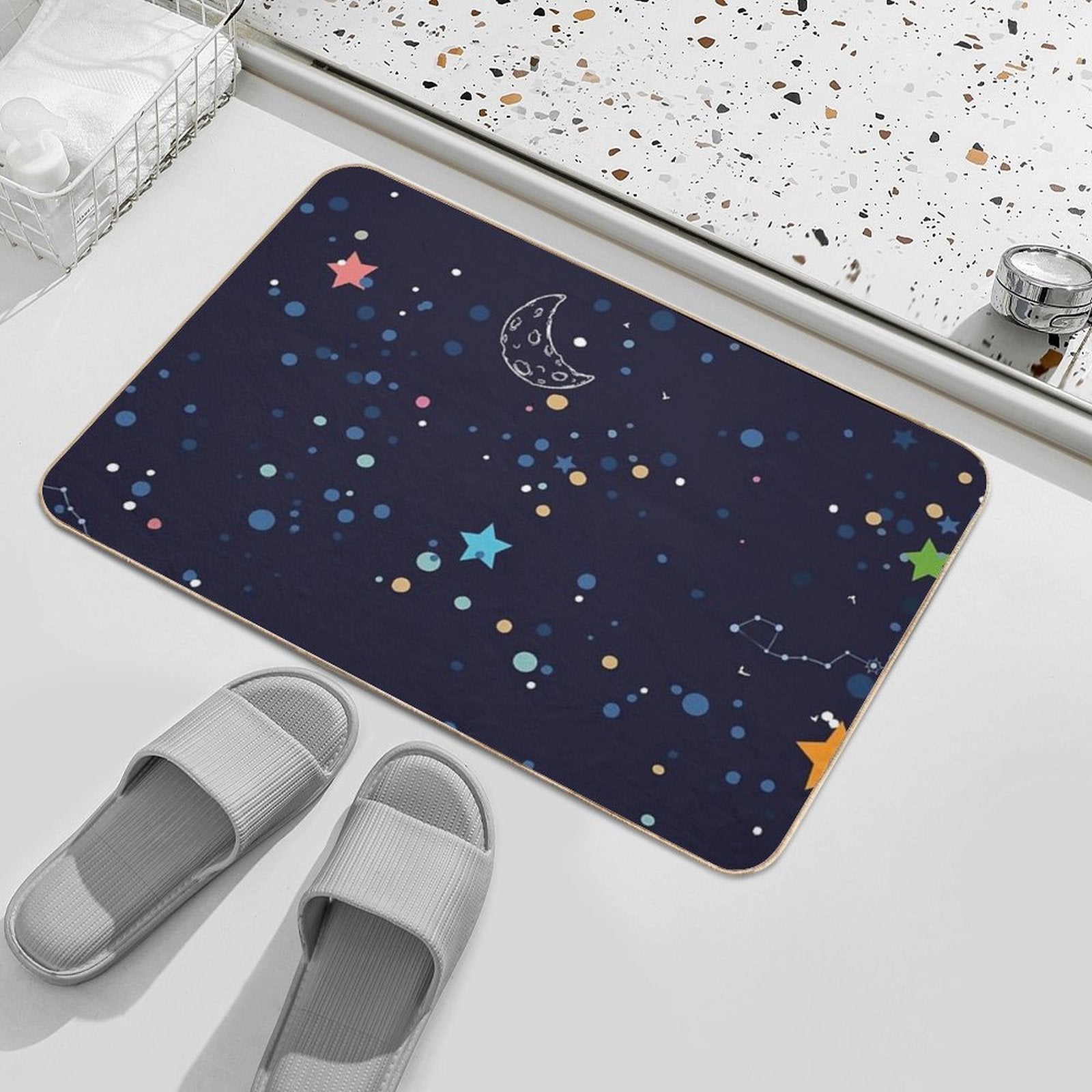 Galaxy  Dirt-Trapping Bath Mat