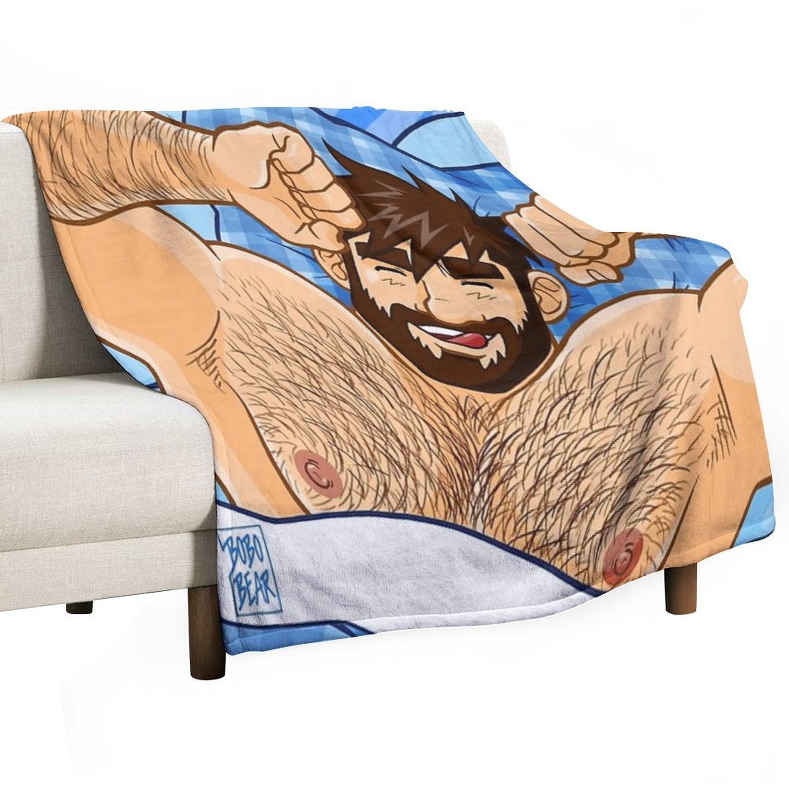 ADAM LIKES BEDTIME Quick-dry Throw Blanket