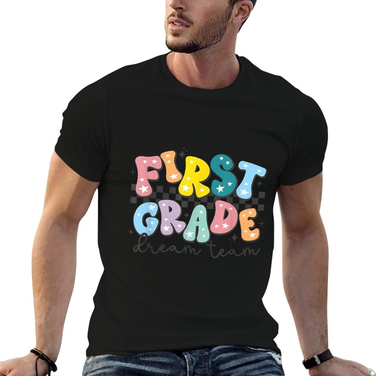 First Grade Dream Team Back To School Teachers Students Kids  Eco-friendly Material T-Shirt