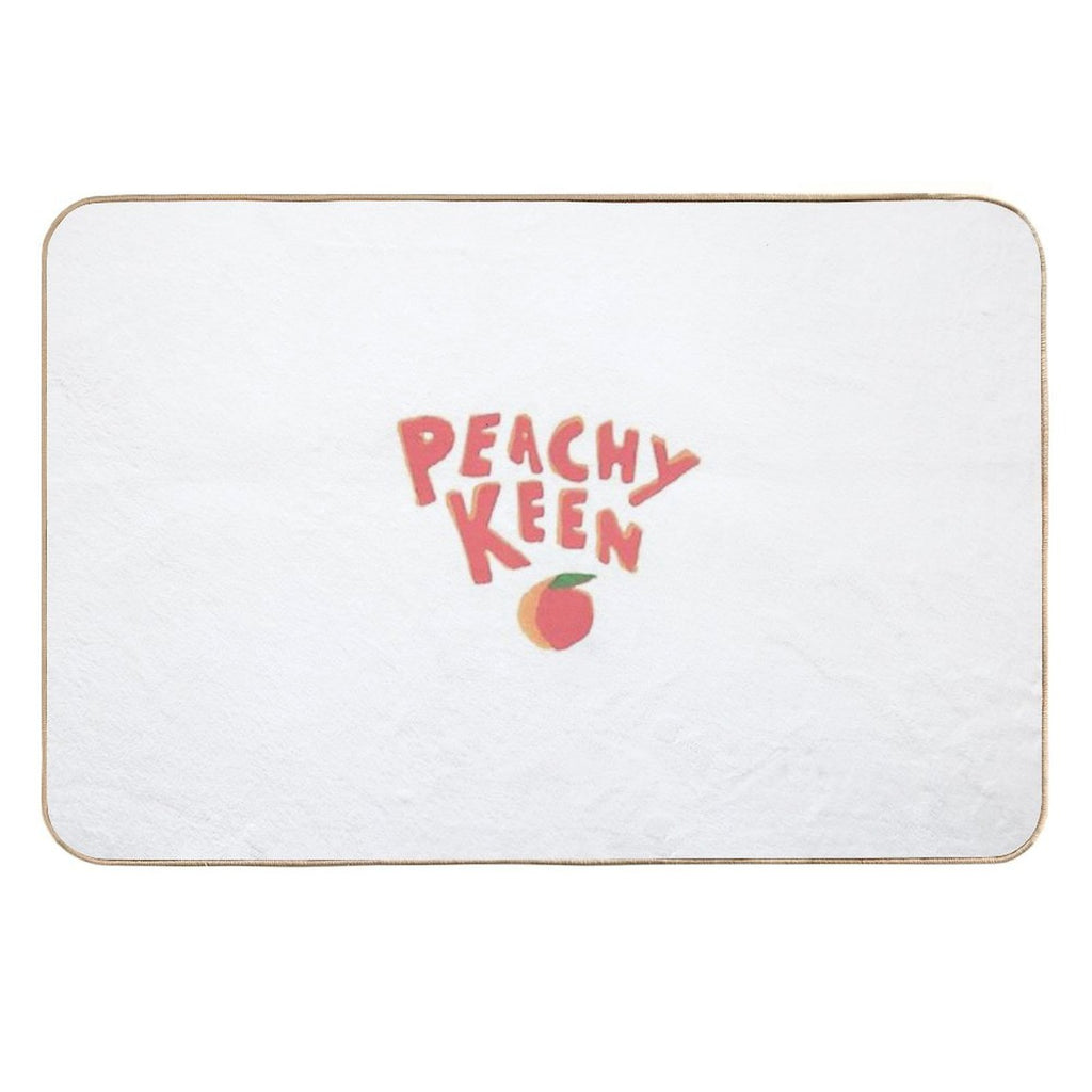 Peachy Keen  Dirt-Trapping Bath Mat