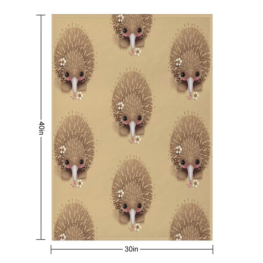 Baby Echidna Easy Care Throw Blanket