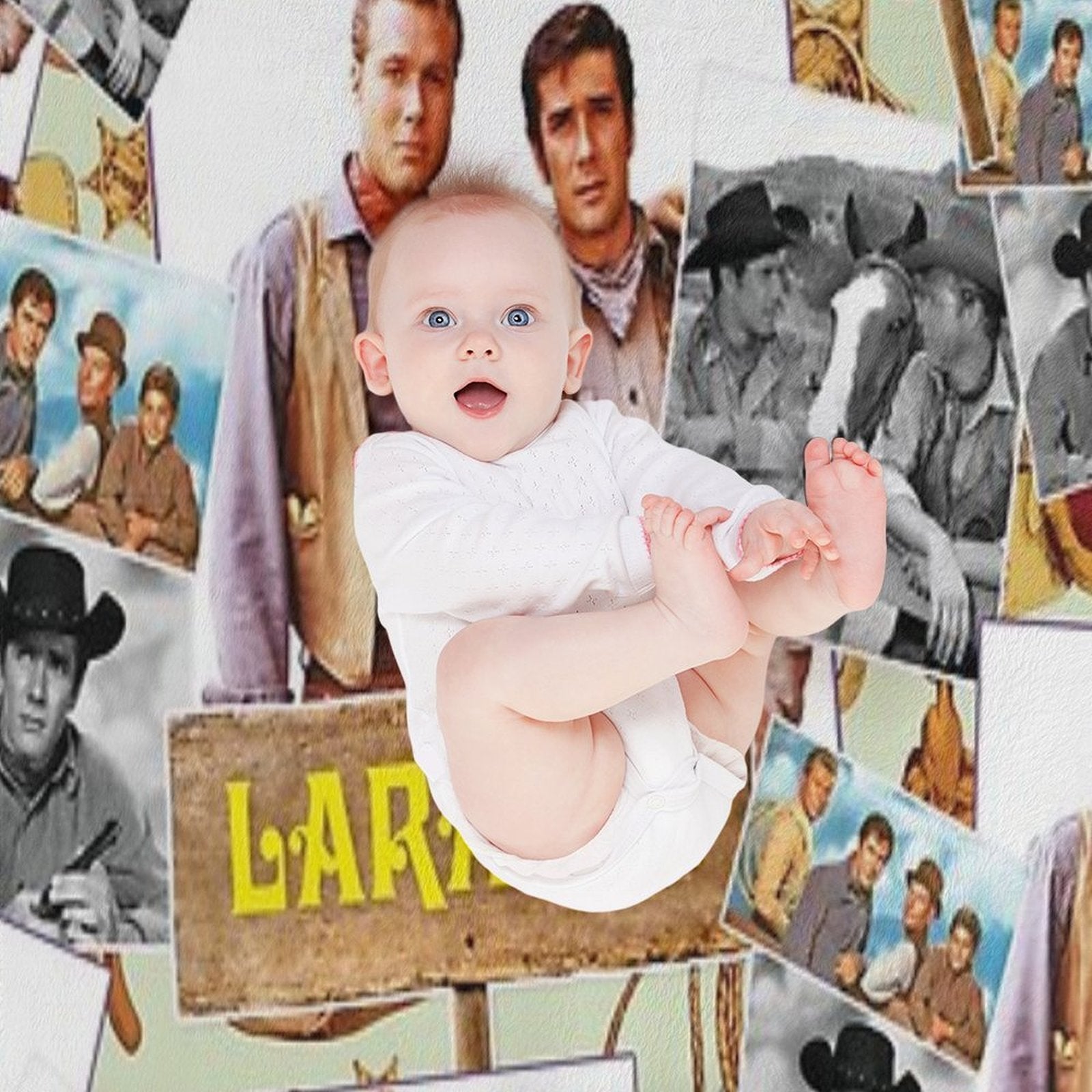 Laramie, Western Series 60s Machine-washable Throw Blanket