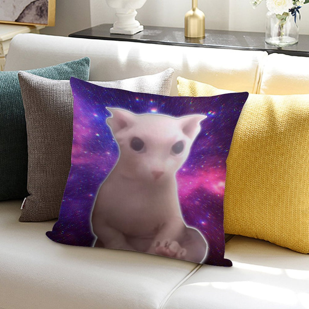 Bingus in Space Soft Luxury Feel Throw Pillow