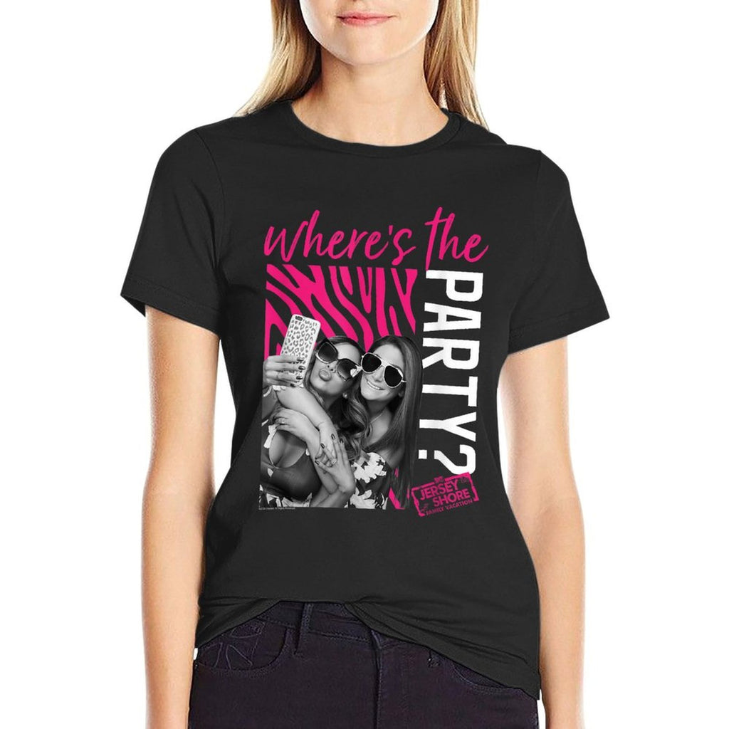 Jersey Shore Snooki  Sammi Pink Zebra Print Reality TV  Graphic-printed T-Shirt