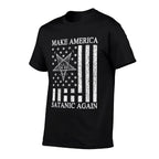 Make America Satanic Great Again Funny Gift  Summer-ready Fabric T-Shirt