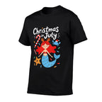 Mermaid Christmas In July Funny Summer Xmas Girlsns Kids  Odor-resistant T-Shirt