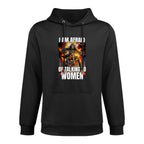 I Am Afraid Of Talking To Women Cringe Skeleton Kangaroo Pocket Hoodie