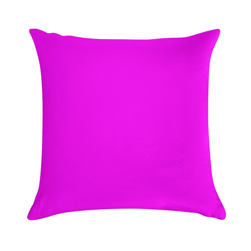 PLAIN SOLID MAGENTA FUCHSIA PINK-100 PINK AND CORAL  SHADES ON OZCUSHIONS ON ALL PRODUCTS Soft High-Density Material Throw Pillow