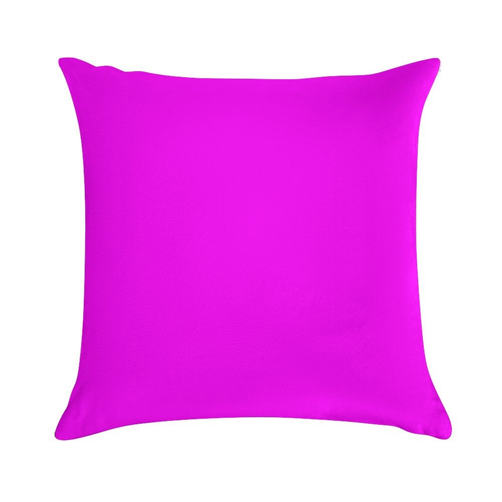PLAIN SOLID MAGENTA FUCHSIA PINK-100 PINK AND CORAL  SHADES ON OZCUSHIONS ON ALL PRODUCTS Soft High-Density Material Throw Pillow