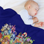 Singing Monsters Group Photo Velvety-soft Throw Blanket