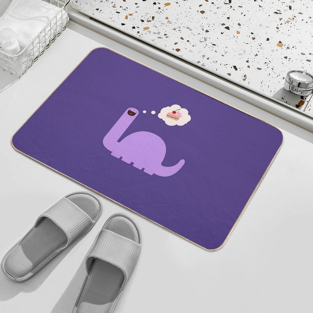 Cake-o-saurus Purple  High-Traffic Bath Mat