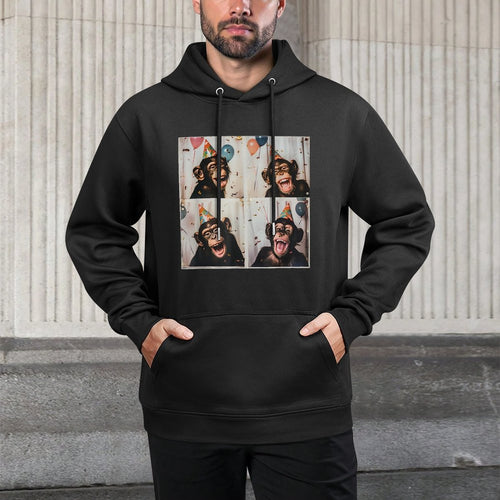 Birthday Celebration Monkey Easy Care Hoodie