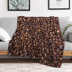 Coffee Beans Travel-friendly Throw Blanket