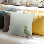 Kakapo Soft Short Plush Fabric Throw Pillow
