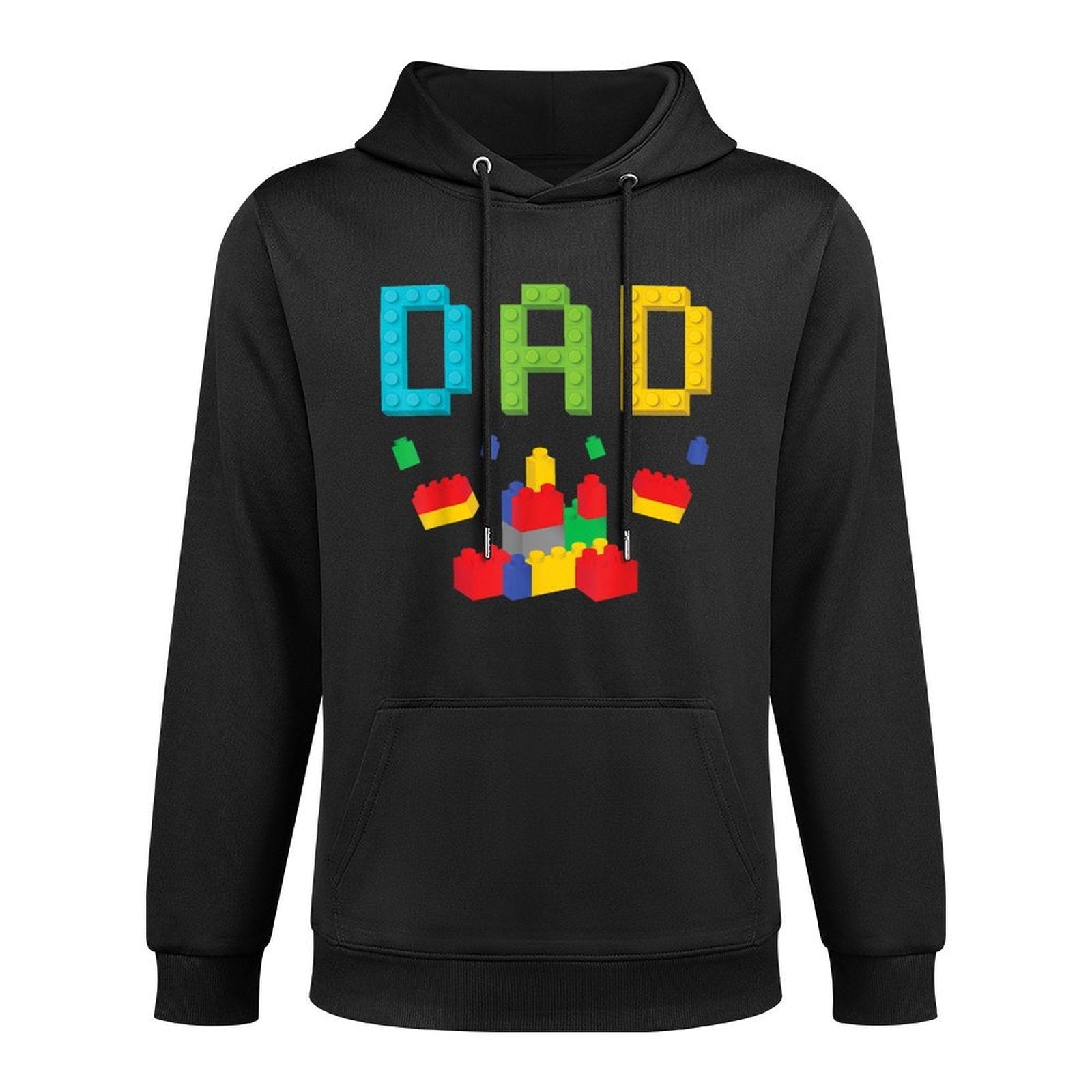Dad Master Builder Building Blocks Bricks Matching Family Pilling-Resistant Hoodie
