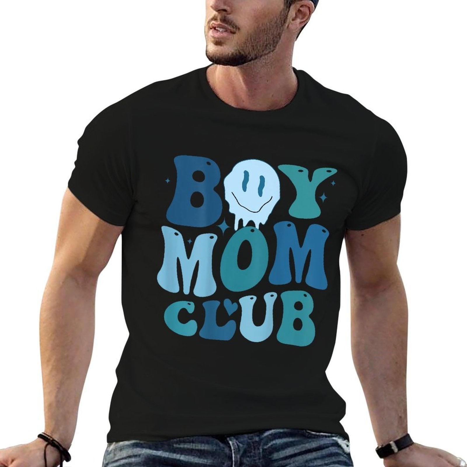 Boy Mom Club (on Back)  Quick-drying T-Shirt