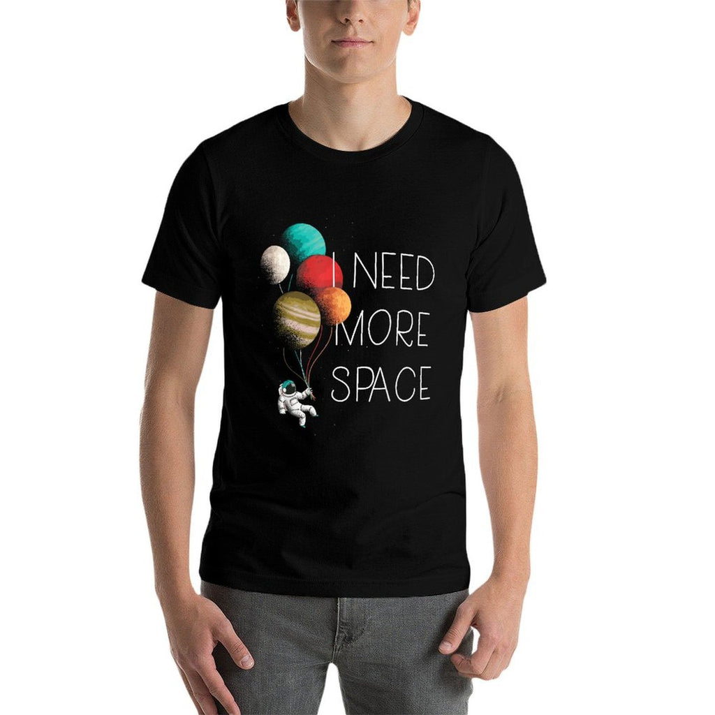 I NEED MORE SPACE Kids Astronaut Balloon Planets Meme  Easy-care T-Shirt