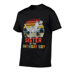 Sister Dinosaur of The Birthday Boy Matching Family  Polyester Blend T-Shirt