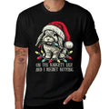 On The Naughty List And I Regret Nothing Rabbit Christmas  Fade-proof Color T-Shirt