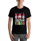 Caregiver Vibes Gnome Nurse Xmas Light Stethoscope Christmas  Vintage-inspired T-Shirt