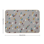 Modern Basic Pattern Dots- Earth Tones  Odorless Bath Mat