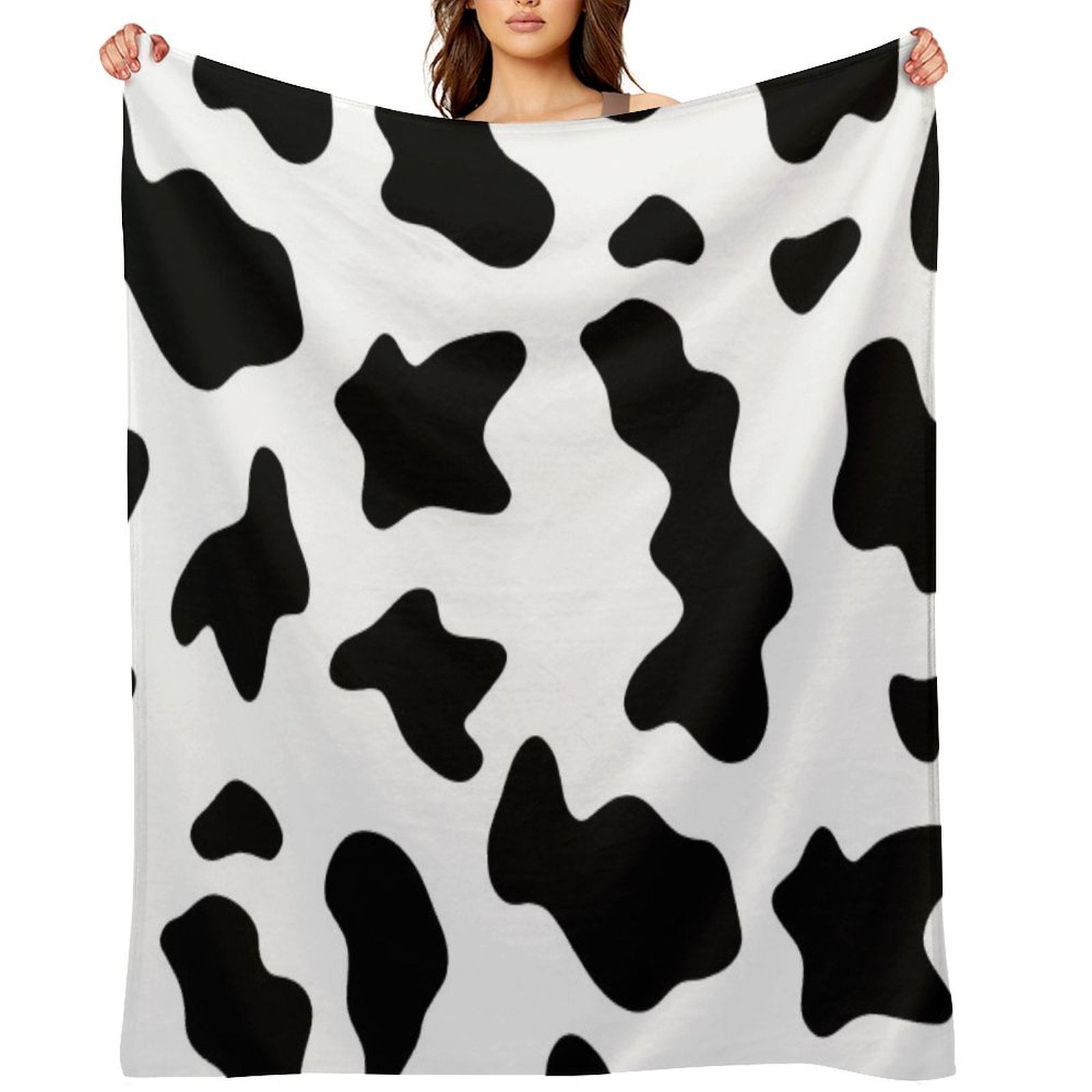 Cow Halloween Costume Multi-functional Throw Blanket