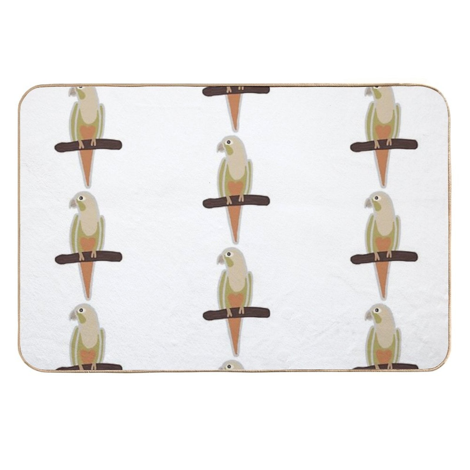 Pineapple Conure  Slip-Resistant Bath Mat