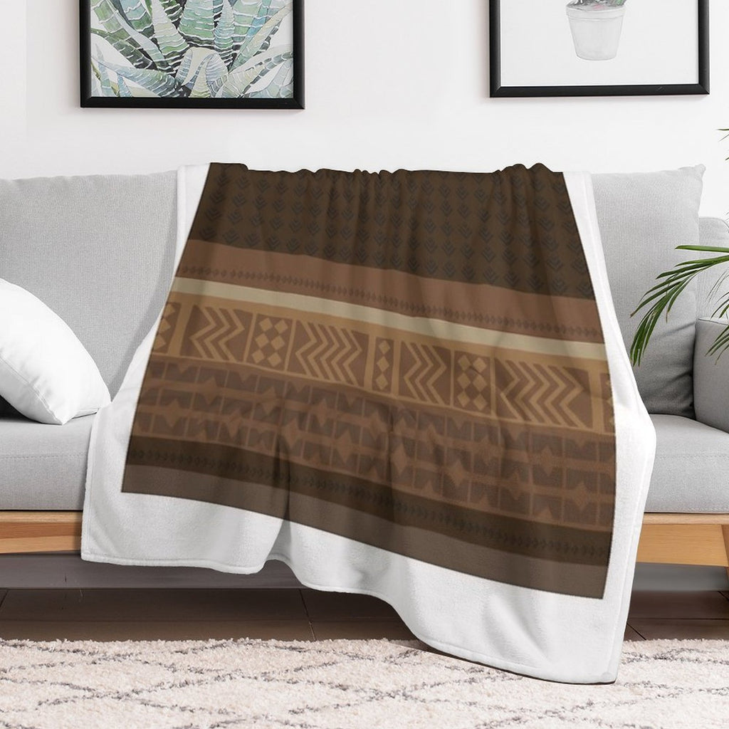 Decorative Ethnic Shrink-resistant Throw Blanket