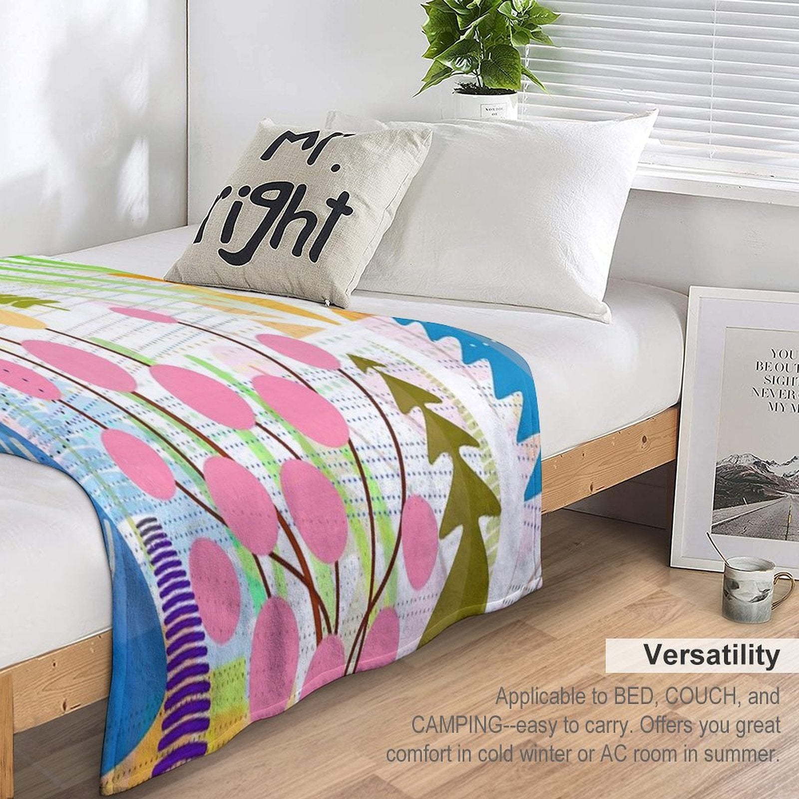 Fresh Day Travel-friendly Throw Blanket