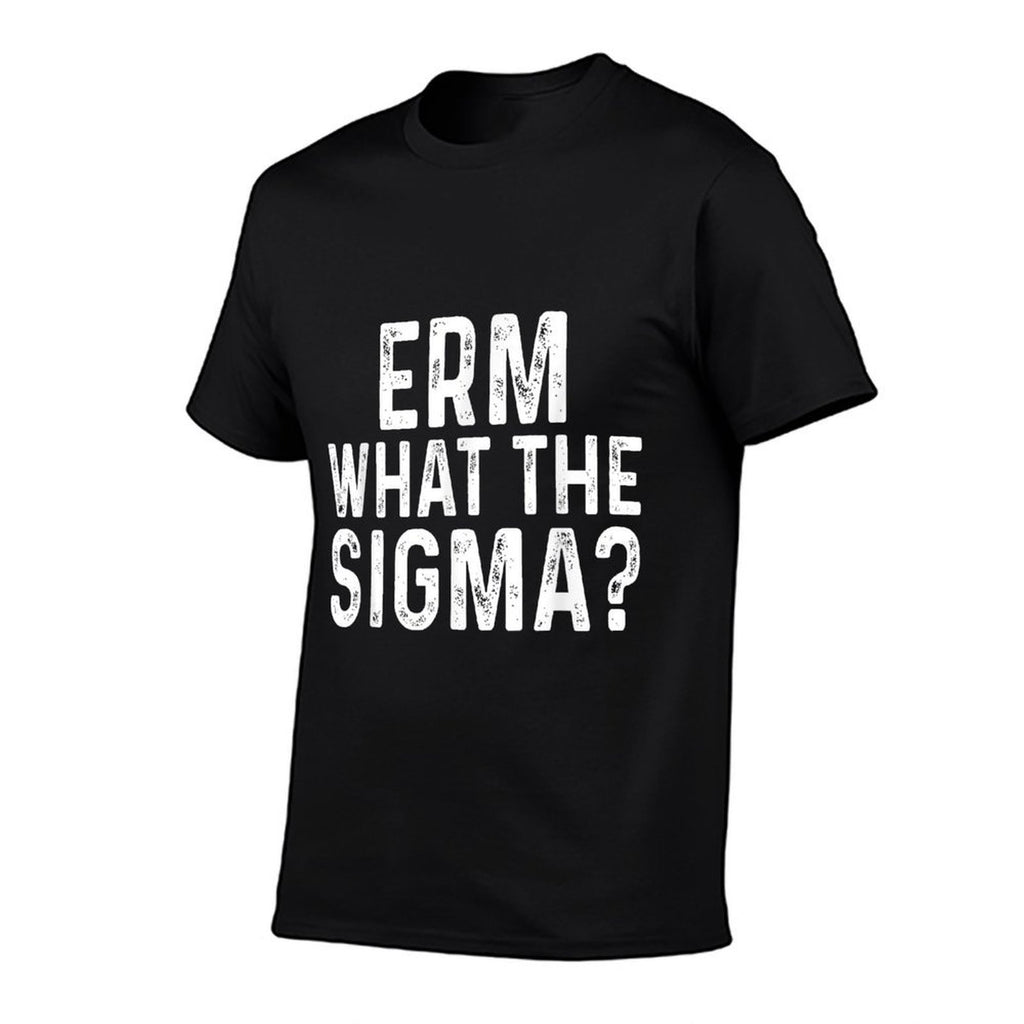 Erm What The Sigma Funny Meme Brainrot Nerd Humor  Summer-ready Fabric T-Shirt