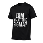 Erm What The Sigma Funny Meme Brainrot Nerd Humor  Summer-ready Fabric T-Shirt