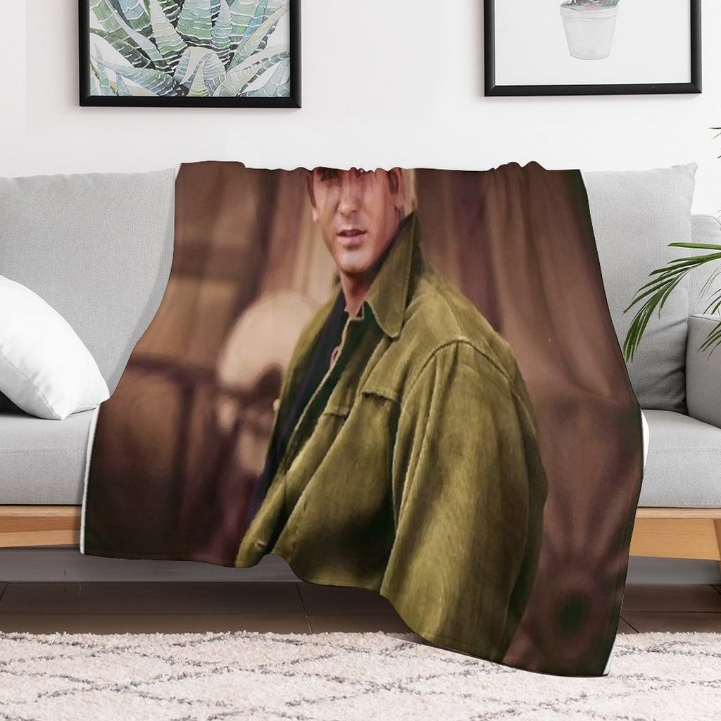 VINTAGE Joe Bonanza Plush Throw Blanket