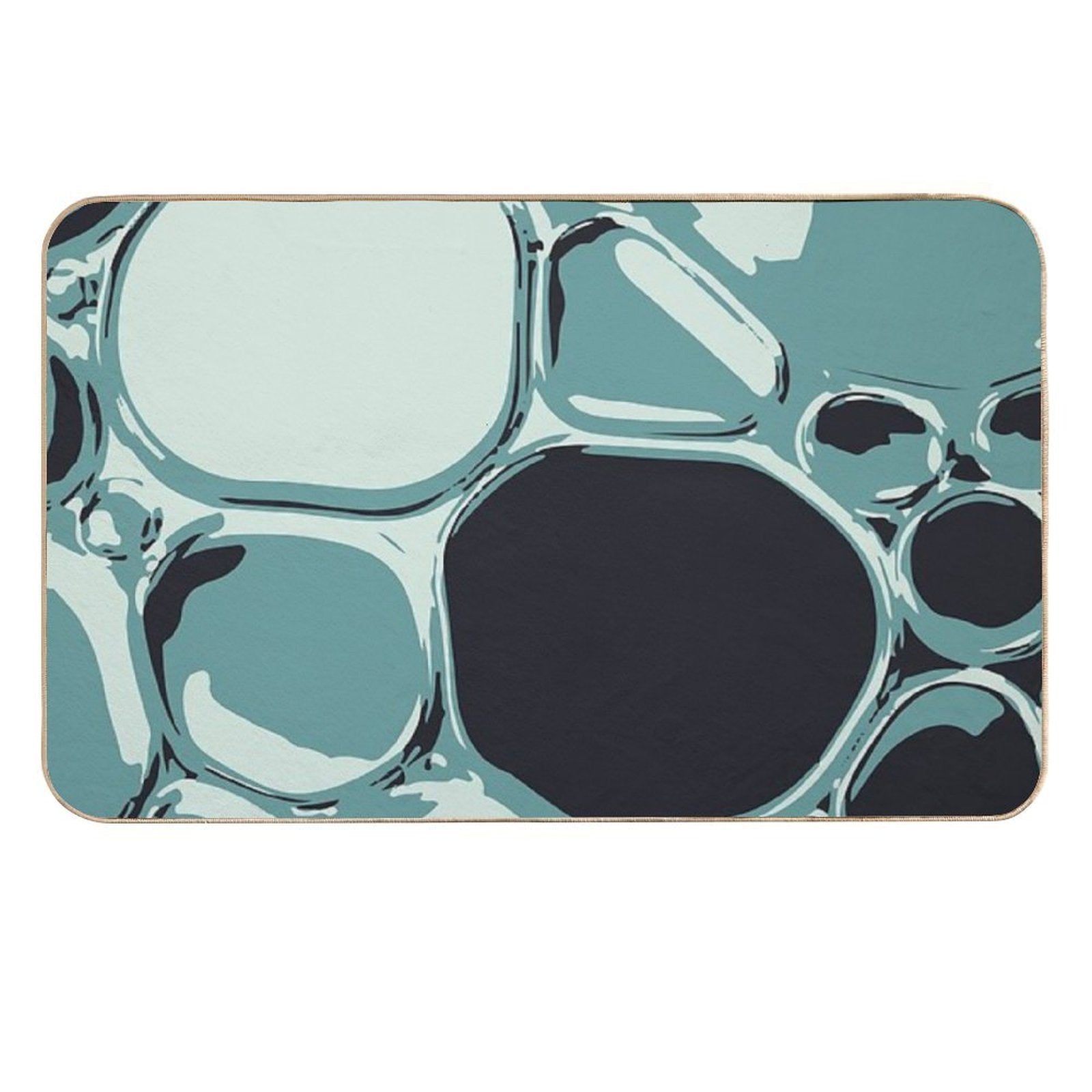 Blue Bubbles  Non-Slip Bath Mat