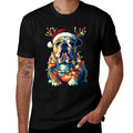 English Bulldog Dog Christmas Lights Xmas Sweatshirt  Versatile T-Shirt