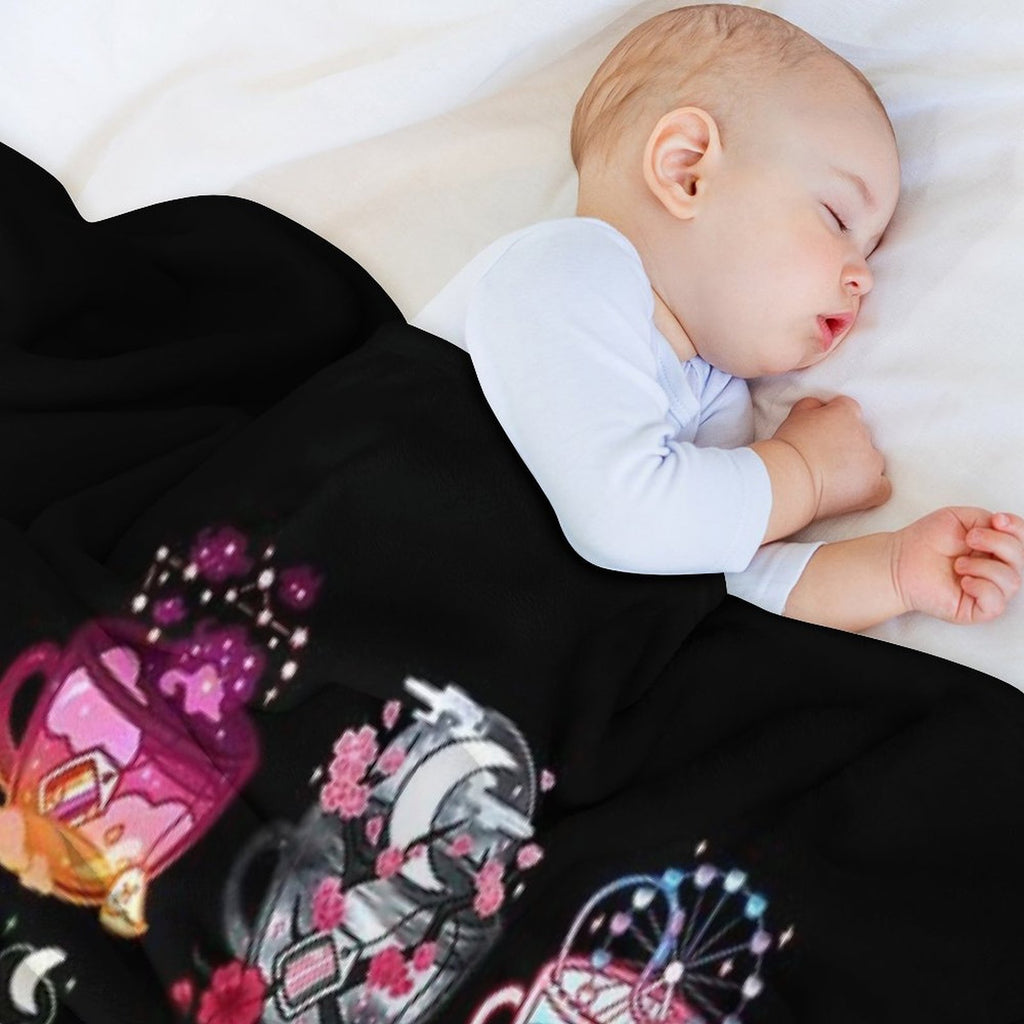 Pride Flag Teacup Collection Sustainable Throw Blanket