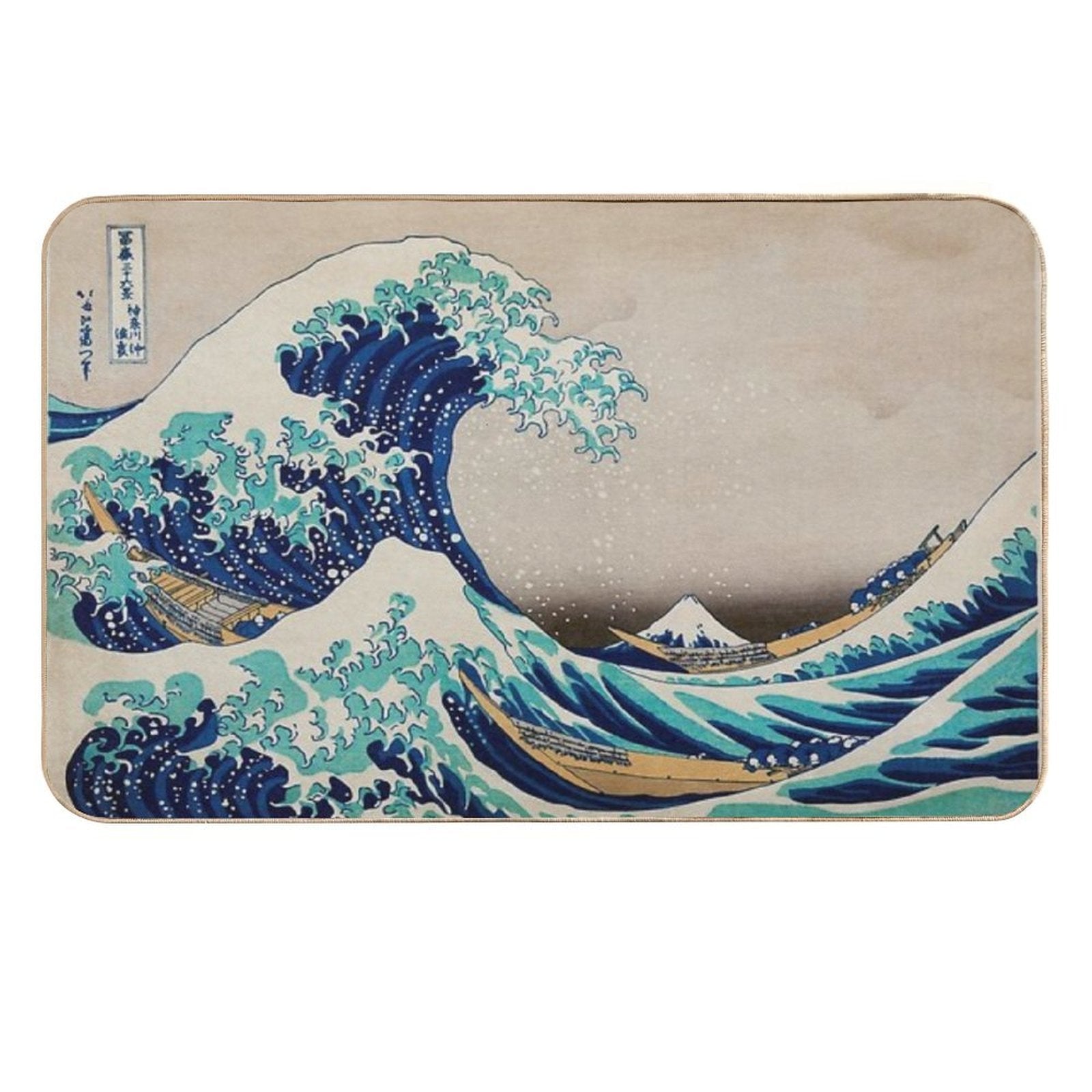 The Great Wave Of Kanagawa  Odorless Bath Mat