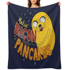 Makin' Bacon Pancakes - Jake The Dog Wrinkle-free Throw Blanket