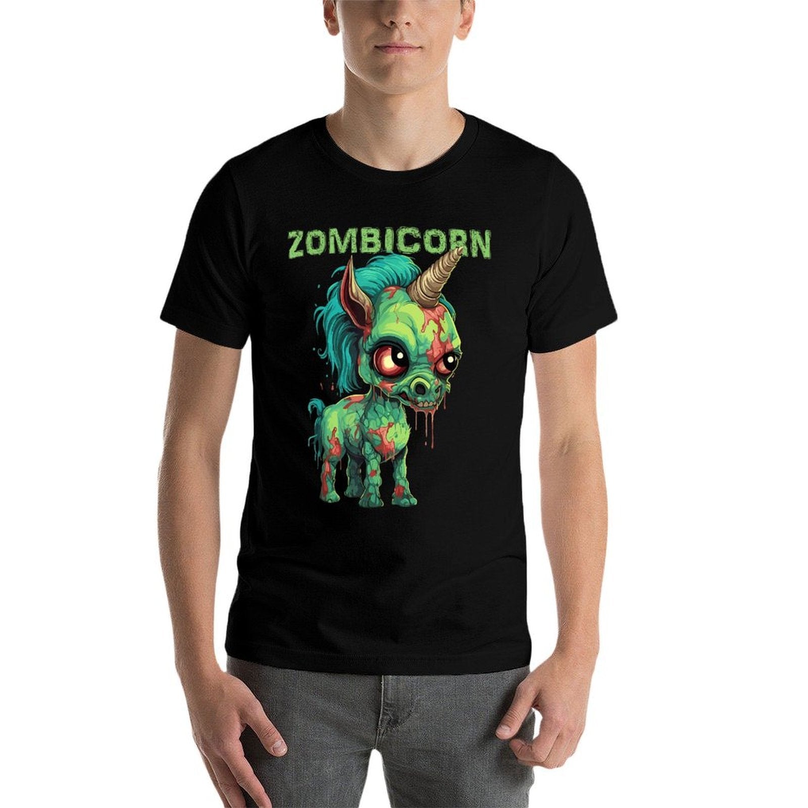 Funny Zombie Unicorn Halloween Tshirt Zombicorn Creature  Affordable Price T-Shirt